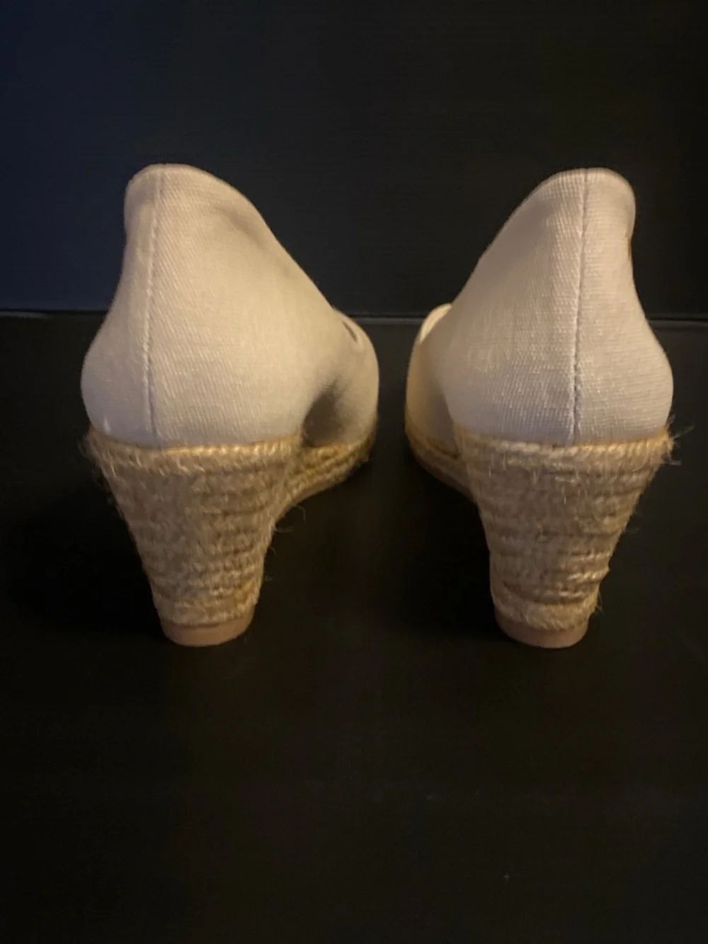 VISCATA Barcelona Women's Nude Pointed Wedge Espadrilles Size 8.5